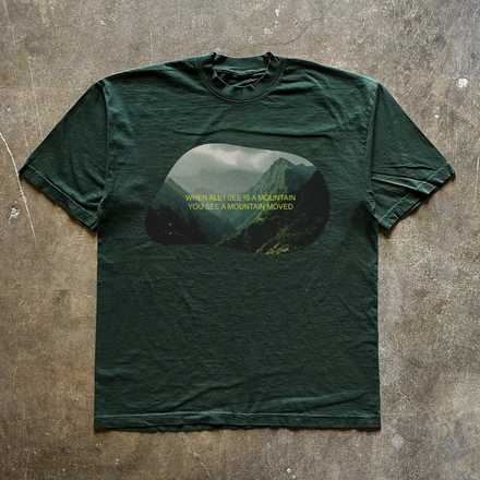 "MOUNTAINS MOVED" TEE