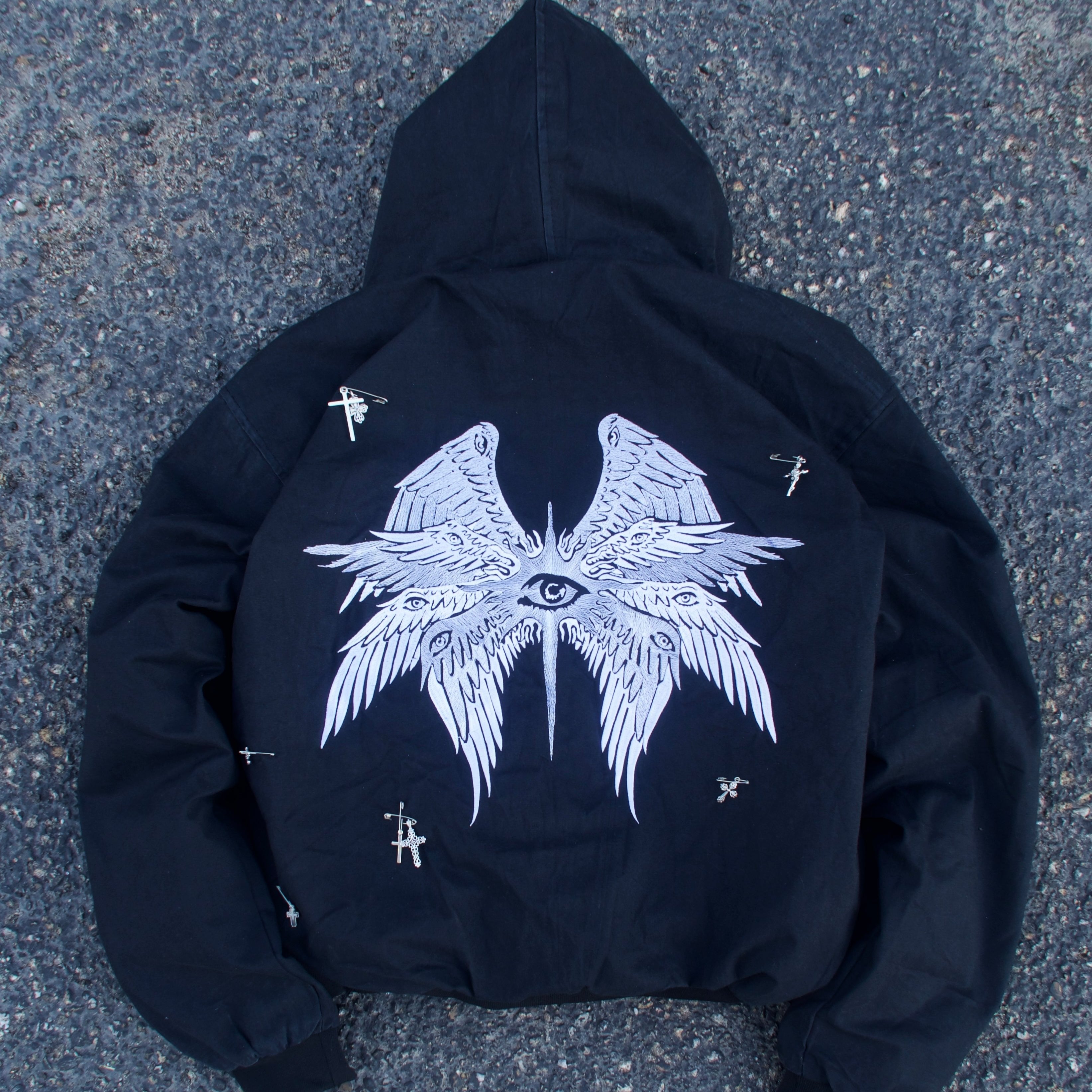 "BIBLICALLY ACCURATE ANGELS" ZIP-UP